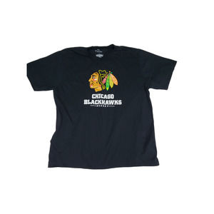 Chicago Blackhawks NHL Black T-Shirt Men's Size X-Large